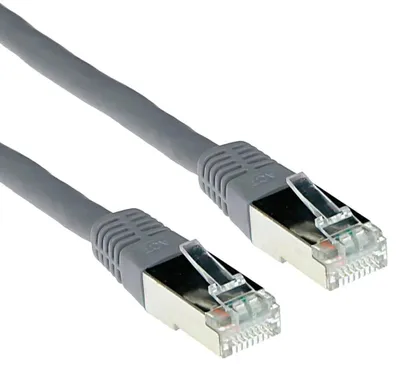 Image de ACT Grey 15 m LSZH SFTP CAT6 patch cable with RJ45 connectors. Cat6 s/ftp lszh grey 15.00m (FB9015)