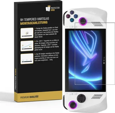 Produktbild von 3x 9H Panzerglas für Asus Rog Ally HD KLAR echtes Tempered Glass Panzerfolie Displayschutz Schutzglas Hartglas Schutzfolie Screen-Protector