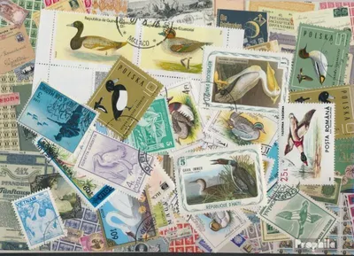 Produktbild von Briefmarken Motive 25 verschiedene Wasservögel Marken
