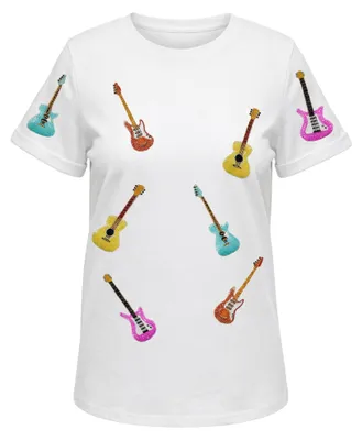 Image de T-shirt pour femmes ALEIDA - blanc, taille S