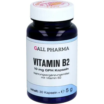 Produktbild von Vitamin B2 10 mg Gph Kapseln 30 St