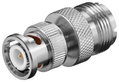Produktbild von BNC-Stecker > UHF-Kupplung mit vergoldeten Kontakten