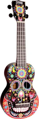 Produktbild von Mahalo MA1SK BK Skull Black Sopran Ukulele