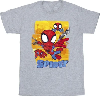 Produktbild von Marvel - "Spidey And His Amazing Friends" T-Shirt für Herren BI45524 (L) (Grau)