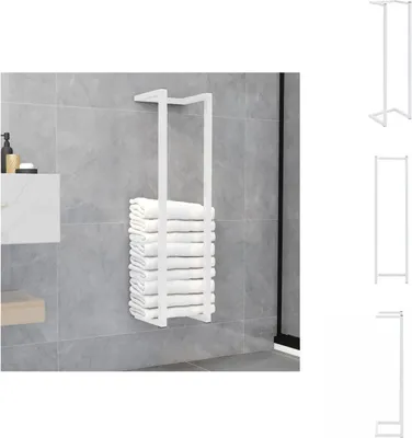 Produktbild von vidaXL Handtuchständer Weiß 25x20x95 cm Stahl - Handtuchhalter