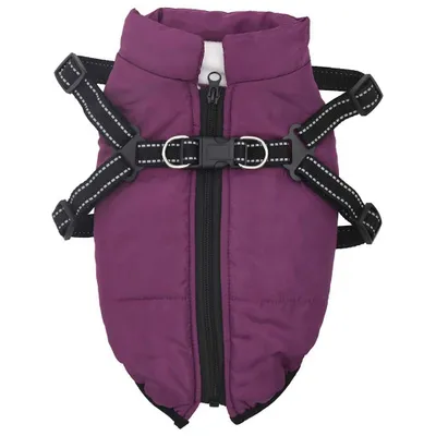 Immagine prodotto di Cappotto Cani Imbracatura Impermeabile Riflettente Viola L36