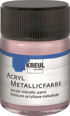 Produktbild von KREUL Acryl-Metallicfarbe roségold 50 ml