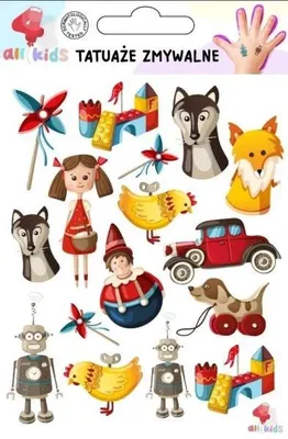 Zdjęcie produktu dla Tatuaże zmywalne dla dzieci Zabawki - All4Kids