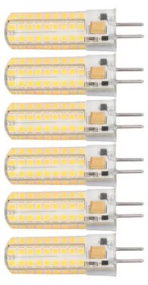 Obrázek produktu pro 6 ks GY6.35 LED žárovka 7W AC DC12V 700lm 72 LED diod 360 stupňů LED žárovka pro závěsná svítidla Stropní svítidla Teplé světlo (2700K-3000K)