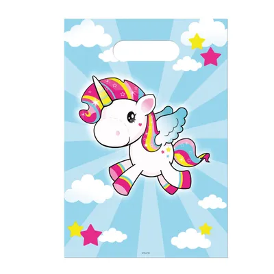 Immagine prodotto di Sacchetti regalo Unicorno, 8 pezzi