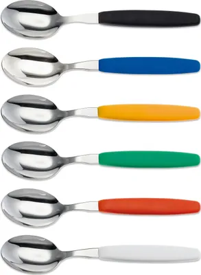 Produktbild von 6er Set Giesser Messer Besteck Löffel Esslöffel Suppenlöffel groß - Bunt, alle Farben