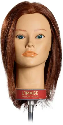 Produktbild von L`Image Üb.kopf Rita 20cm dunkelblond indisches Echthaar Übungskopf Limage
