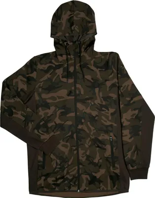 Produktbild von Fox Chunk Camo Dark Khaki Track Hoodie - Angelpullover, Größe:M