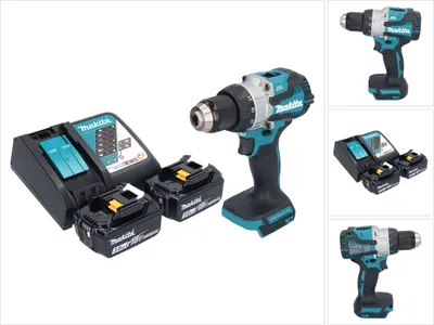 Produktbild von Makita DDF 489 RF Akku Bohrschrauber 18 V 73 Nm Brushless + 2x Akku 3,0 Ah + Ladegerät
