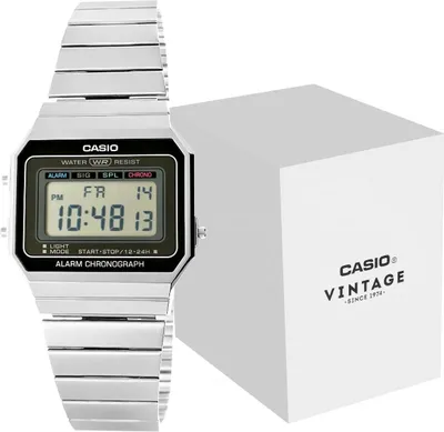 Produktbild von Casio Vintage Uhr Casio VINTAGE Maxi Slim Vintage Damenuhr Quarz, japanisch, Kaliber Casio 3472 Casio-A700WE-1AEF Uhr