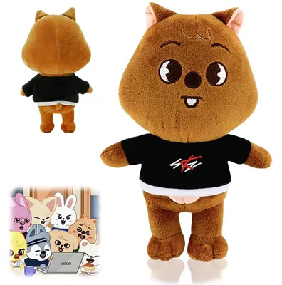 Productafbeelding van Pluche knuffel van Stray Kids Skzoo, cadeau voor fans, decoratie, zacht, gemaakt van PP-katoen