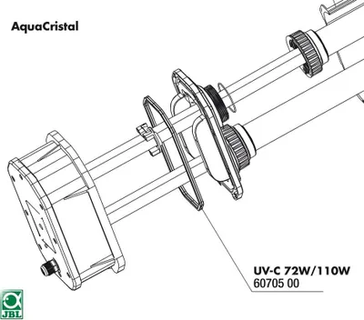 Produktbild von JBL AquaCristal UV-C 72/110W Profildichtung *