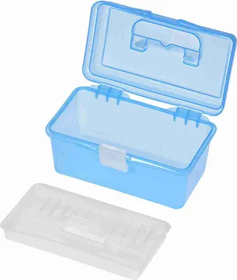 Zdjęcie produktu dla Przezroczyste plastikowe pudełko do przechowywania akwareli Materiały do malowania olejnego Wielofunkcyjna walizka Przenośna dla artystów Studenci