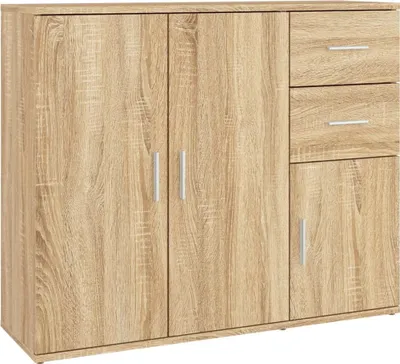 Produktbild von vidaXL Příborník Sonoma Dub 91x29,5x75 cm výrobek ze dřeva