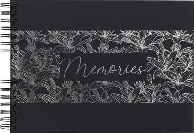 Produktbild von Exacompta Spiralfotoalbum 50 Seiten/25 Bl schwarz, 32x22 cm, - Schwarz 16493E