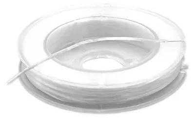 Produktbild von Vintageparts Elastisches Garn Transparent 0,6 mm stark 10 m Rolle
