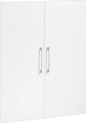 Produktbild von 2 Regaltüren Serie Prima, Weiß, Melamin, kratzfest, 84x105x2 cm (B x H x T)