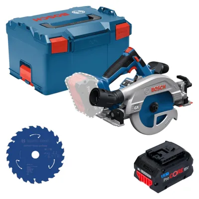 Produktbild von Bosch GKS 18V-57-2 GX Professional Akku Kreissäge 18 V 165 mm Brushless + 1x ProCORE Akku 5,5 Ah + L-Boxx - ohne Ladegerät