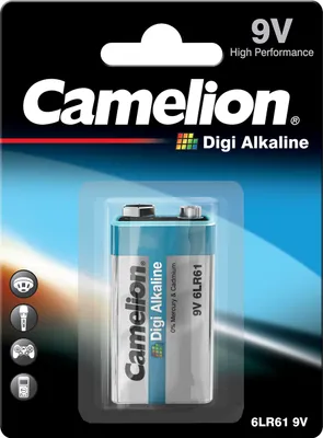 Produktbild von Camelion Digi Alkaline Block Batterien 1 Stück 9V/6LF22