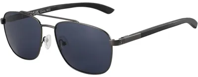 Produktbild von Sonnenbrille Pilotenbrille Retro Holz Metall UV 400 Grau Rahmen Blau Linse