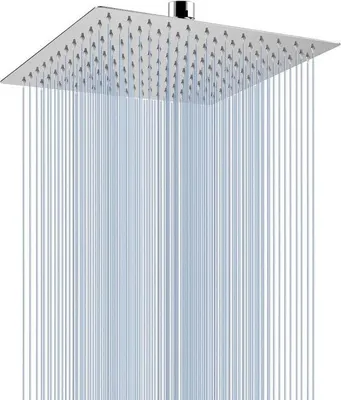 Produktbild von Famanu Duschkopf Quadratisch 25 cm - Verchromt, Hochdruck, Selbstreinigend