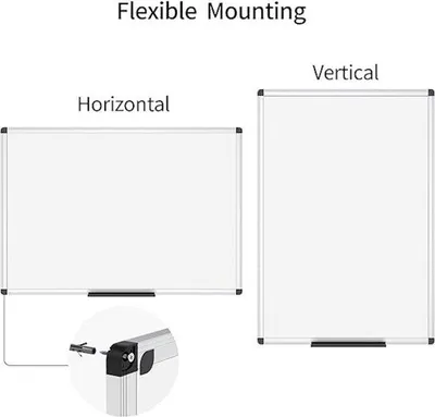 Productafbeelding van Famanu magnetisch whiteboard, 120 x 90 cm - met aluminium frame