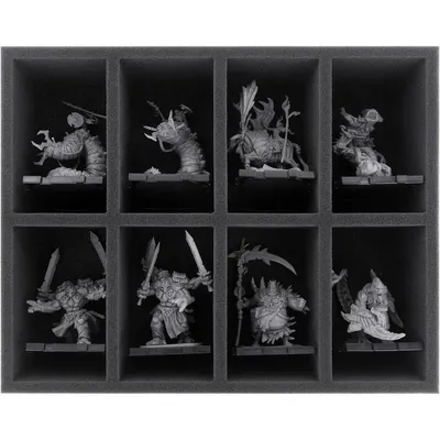Image de Insert en mousse pour figurines Runewars, 8 compartiments