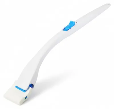 Produktbild von Einweg-Toilettenbürste - Mit austauschbaren Reinigungsköpfen - Zur hygienischen Toilettenreinigung