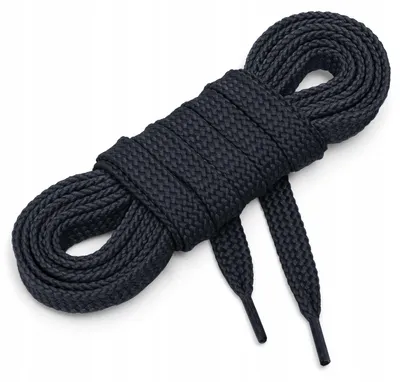 Obrázek produktu pro Sznurówki czarne płaskie 120 cm