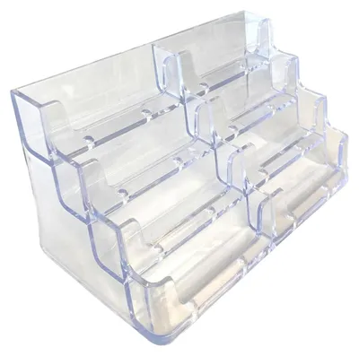 Produktbild von Visitenkartenhalter Polystyrol 20x10x10,5 cm transparent Exacompta 4 Stück