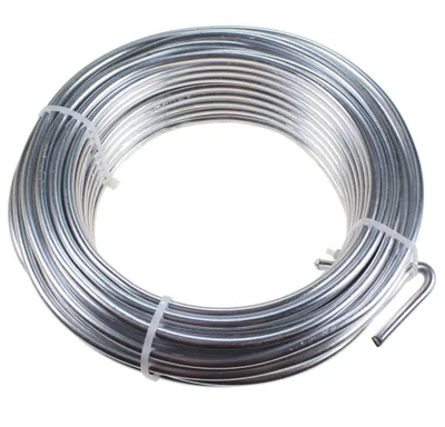 Produktbild von 1kg Aludraht 5mm dick Aluminiumdraht Alu Draht ca.19m silber eloxiert