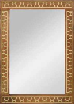 Immagine prodotto di vidaXL Specchio da bagno 50x70x2,5 cm in legno massiccio di mango e vetro