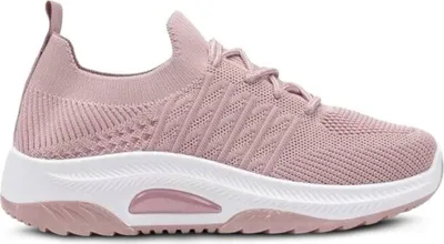 Produktbild von Damen Sneaker Slip On Freizeitschuhe Textil Turnschuhe Mom Rosa Gr.38