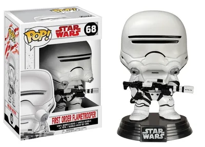 Zdjęcie produktu dla FUNKO Figure POP! Star Wars E8 - Flametrooper, Figurka kolekcjonerska, Film i Seriale
