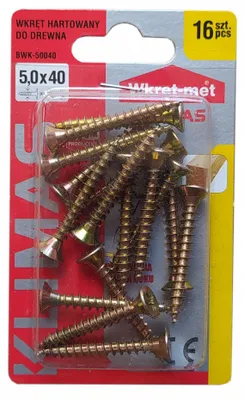 Immagine prodotto di Viti temprate 5,0x40 mm - 16 pezzi croce