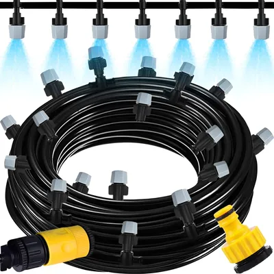Produktbild von Wasservorhangschlauch Nebel Sprinkler Garten Bewässerungssystem Set 20 m