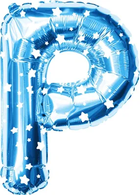 Produktbild von Oblique Unique Folien Luftballon Buchstabe P Kinder Geburtstag Baby Shower Party Deko Ballon - blau