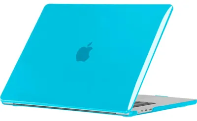Produktbild von Mobigear Glänzende Schutzhülle für MacBook Air 15 Zoll (2023-2026), Hartschale, MacBook Case - Blau - Modell A2941 / A3114 / A3241 / A3448