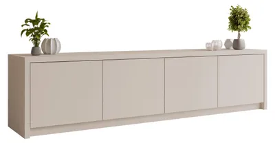 Produktbild von MIRJAN24 TV-Lowboard Solid 4D, Stilvoll Wohnzimmer, Lowboard mit vier Drehtüren (Farbe: Wüstensand)