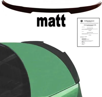 Produktbild von Heck Spoiler Lippe Kofferraumspoiler schwarz MATT paßt für BMW 3er E90 Limousine