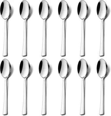 Produktbild von Kaffeelöffel-Set Edelstahl 12 Stück Dessert Cafe Restaurant 13,5cm