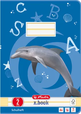 Produktbild von Herlitz Schulheft A4 16 Blatt, Lineatur 02