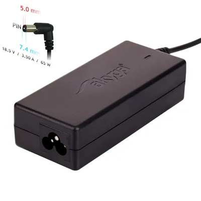 Produktbild von Akyga AK-ND-03, Laptop, Drinnen, 100 - 250 V, 55 +/- 5 Hz, 65 W, 18.5 V