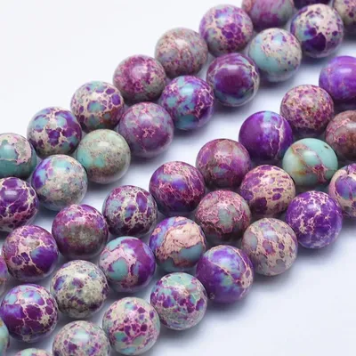 38 Stück 10 mm Jaspis-Steinkugeln, runde Edelsteinkugeln für Schmuck