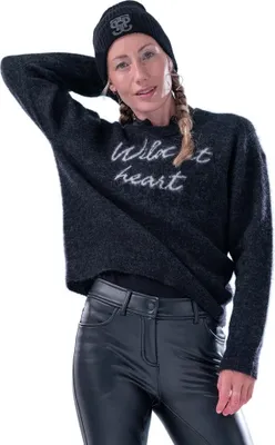 Obrázok produktu pre PS of Sweden Dámsky pulóver Citácia Mohérový svetr Holiday 2024 Strickpullover Tmavo šedá melanžová M